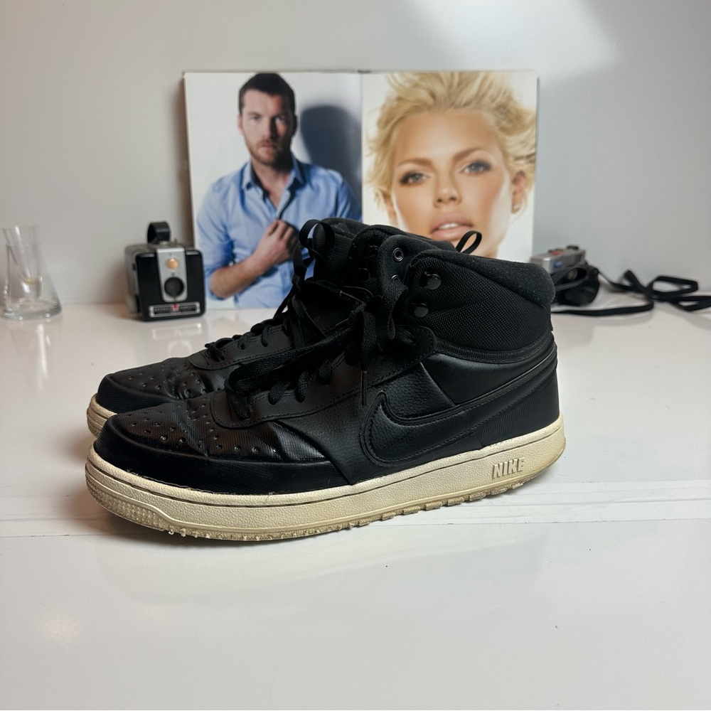 Nike High-Top Sneakers | Black Leather · Streetwear / Athleisure